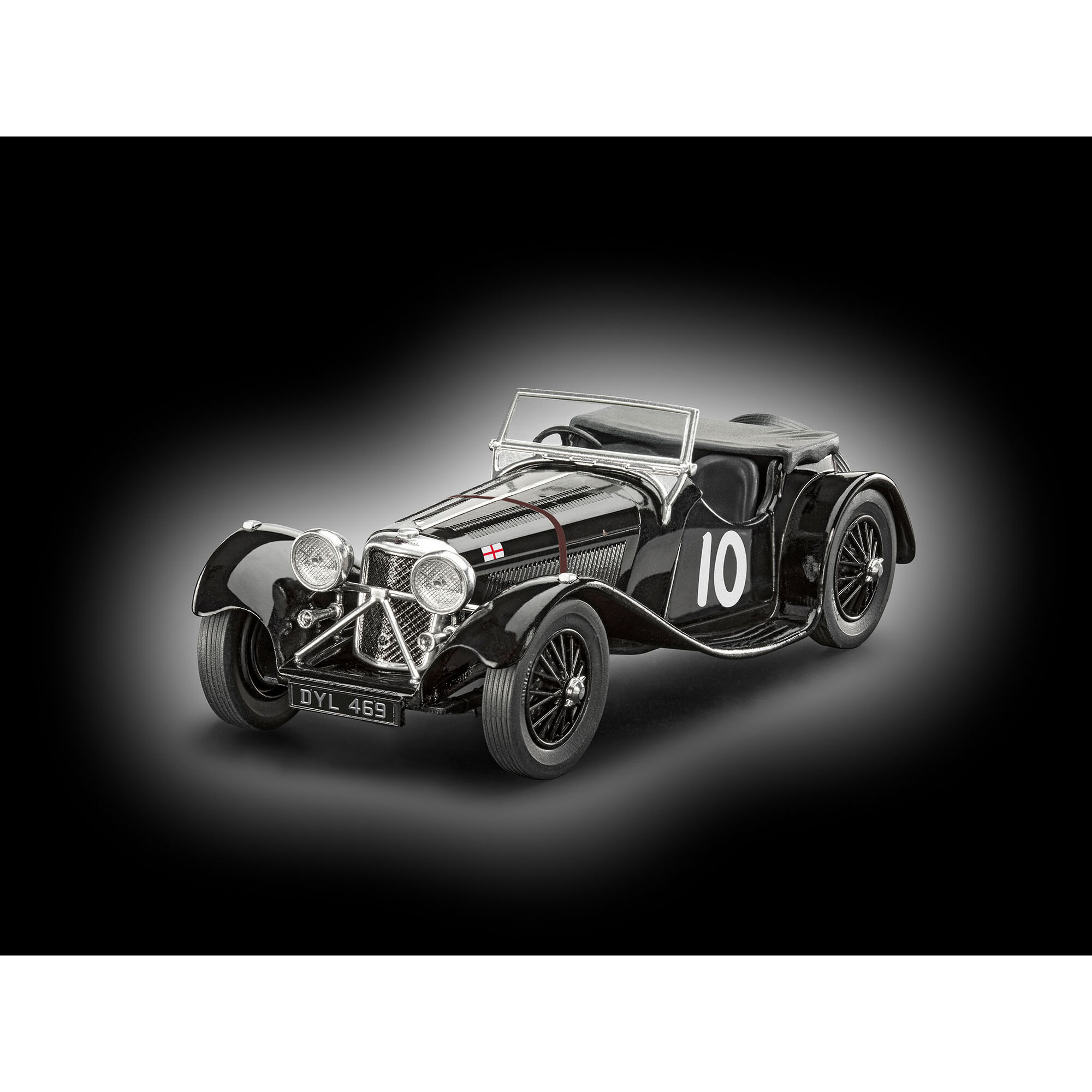 Gotowy model samochodu Jaguar SS 100 w skali 1:32