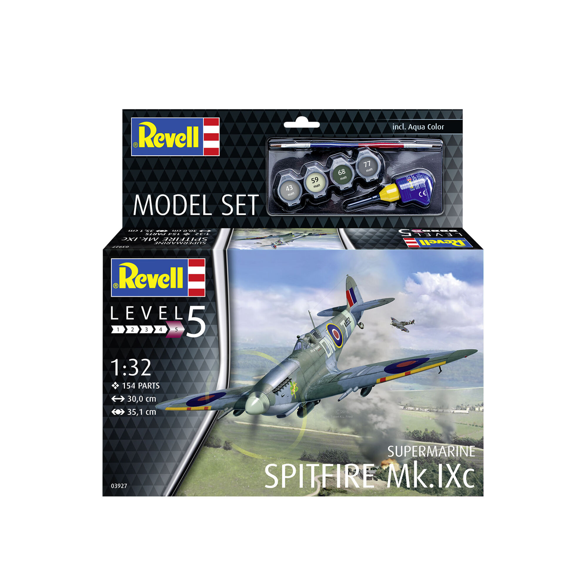 Opakowanie zestawu modelarskiego Supermarine Spitfire Mk.IXc