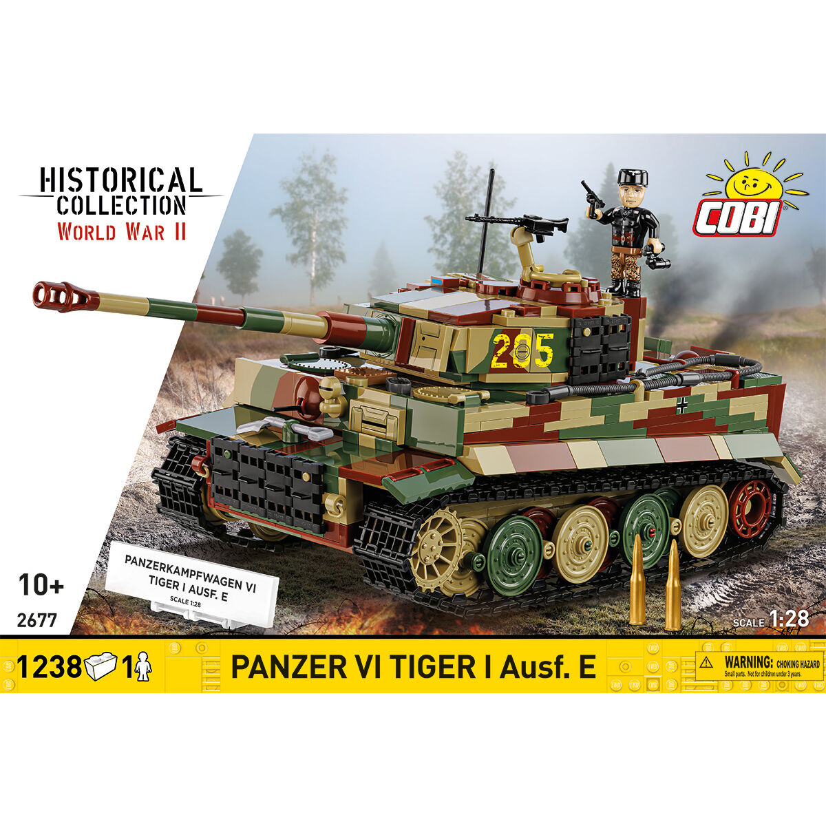 Otwarta konstrukcja modelu Tiger I z widocznym wnętrzem