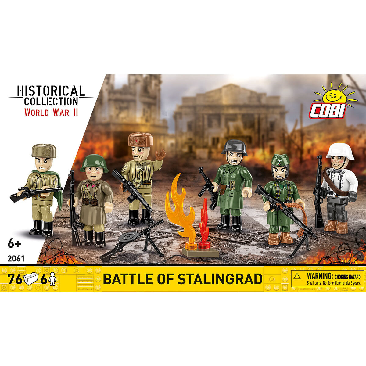 Figurki i akcesoria z zestawu Bitwa o Stalingrad