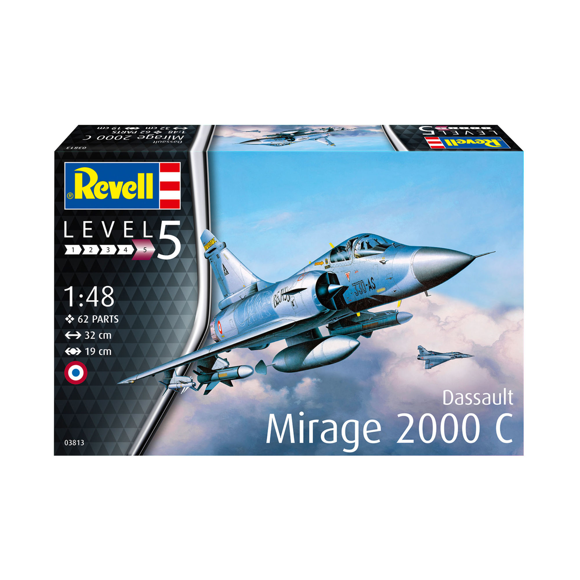Pudełko modelu Dassault Mirage 2000C w skali 1:48