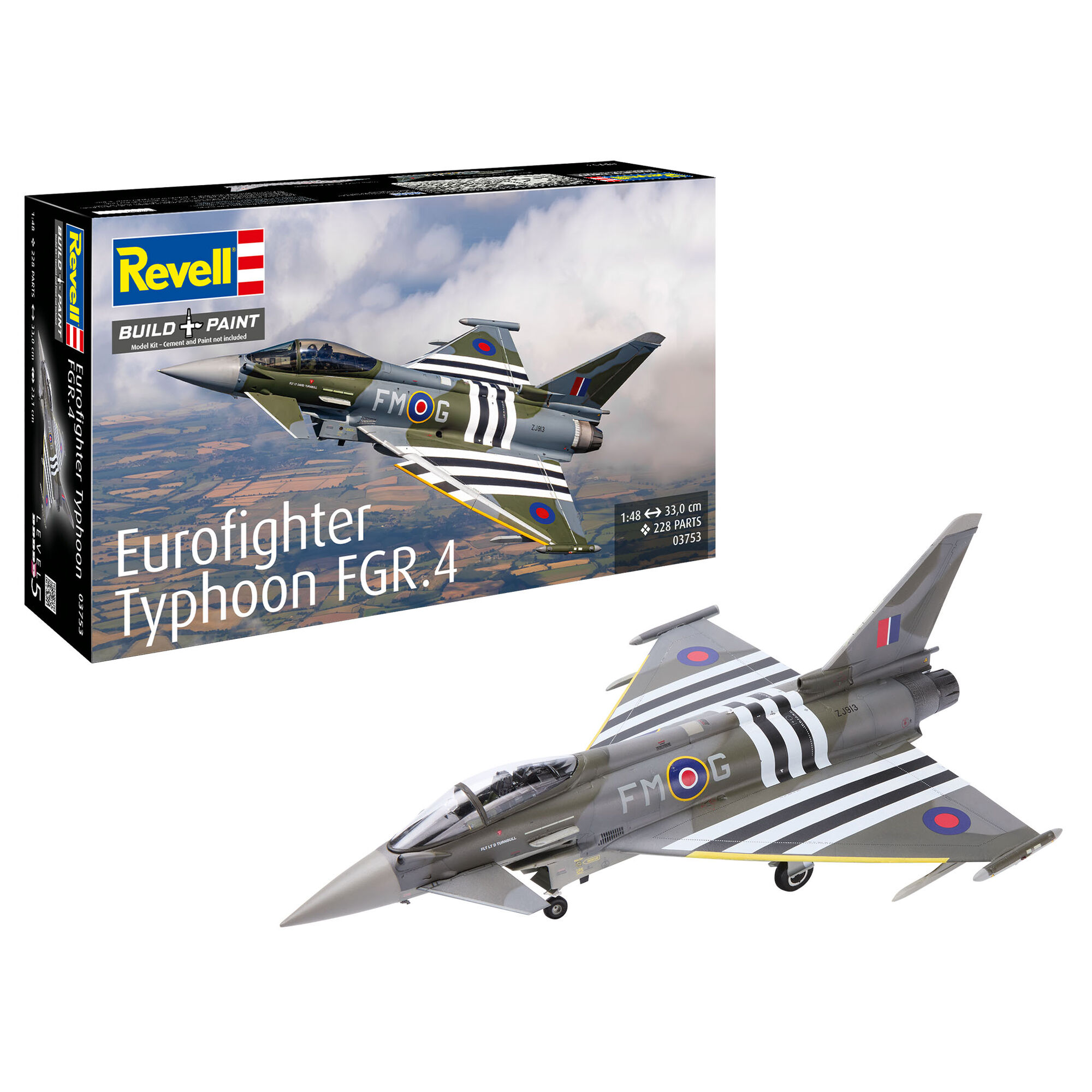 Sklejony model Eurofightera Typhoon FGR.4 w malowaniu Moggy