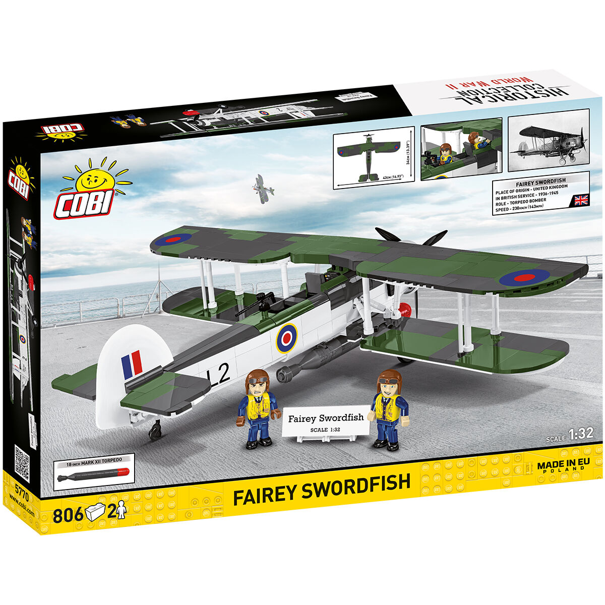 Zestaw Fairey Swordfish w opakowaniu