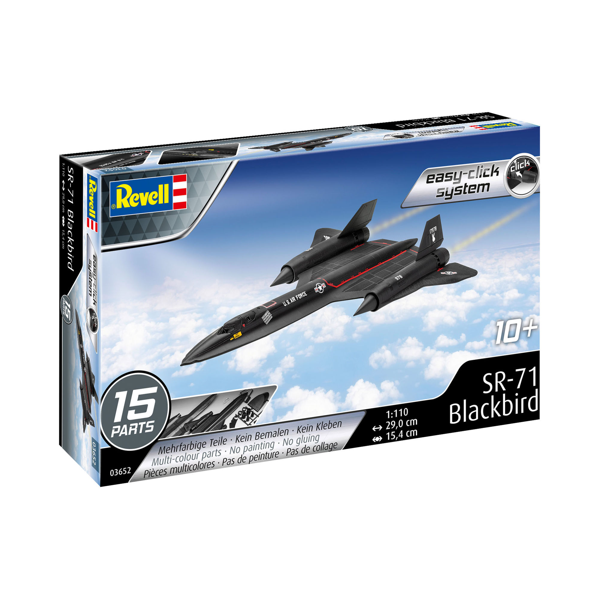 Pudełko zestawu modelarskiego Revell SR-71 Blackbird