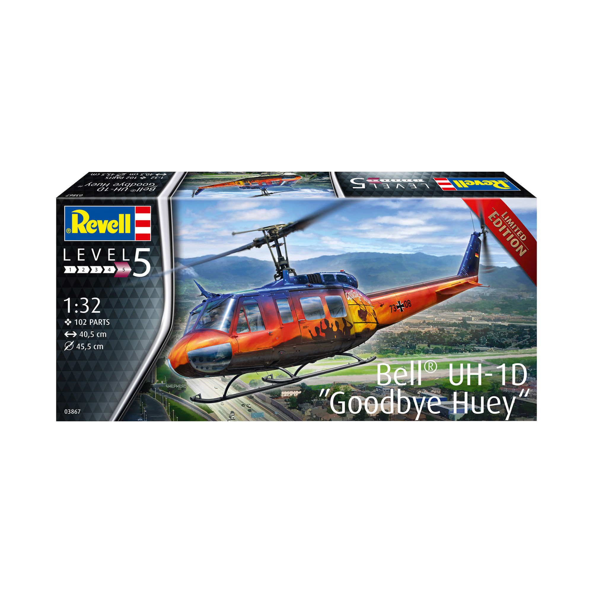 Opakowanie zestawu Revell Bell UH-1D Goodbye Huey