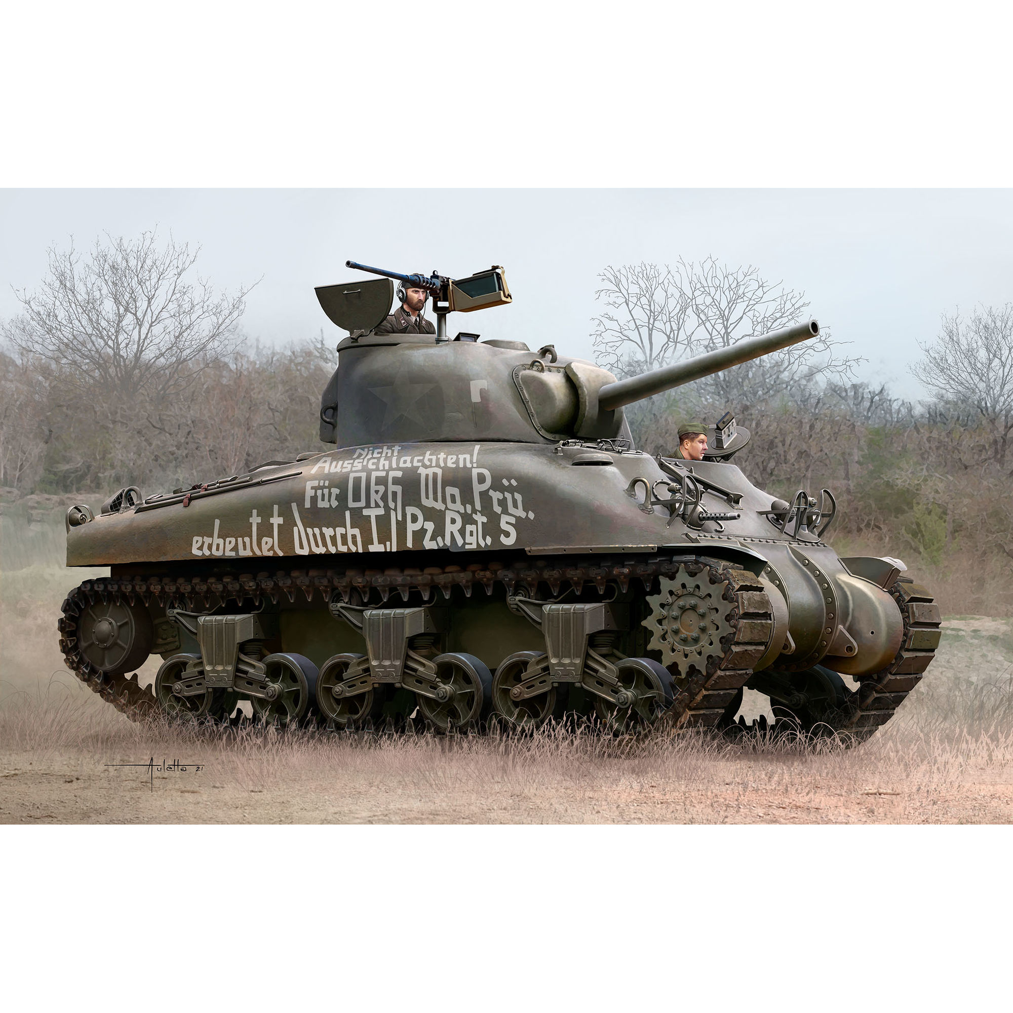 Sherman M4A1 jako historyczny czołg średni