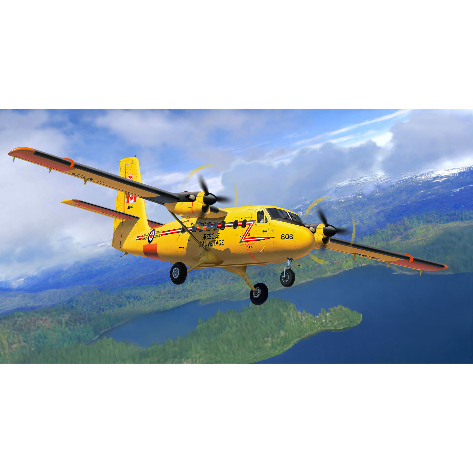 Model DHC-6 Twin Otter w locie