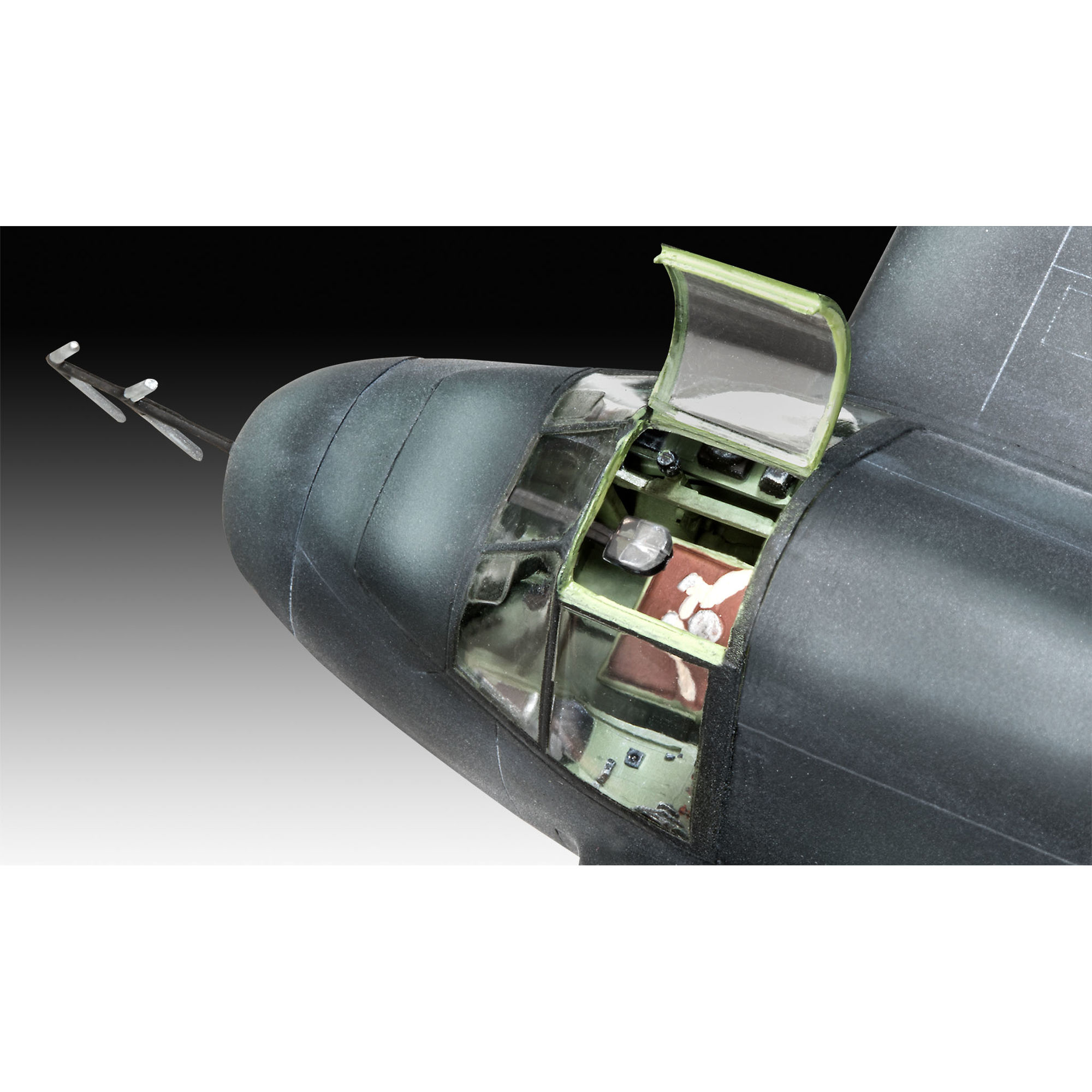 Detal kabiny modelu Bristol Beaufighter