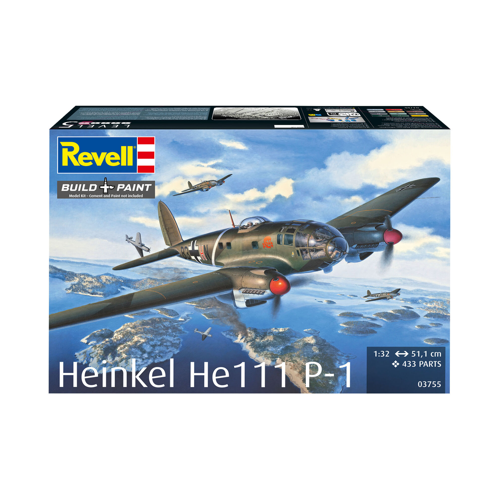 Opakowanie modelu Heinkel He 111P-1 w skali 1:32