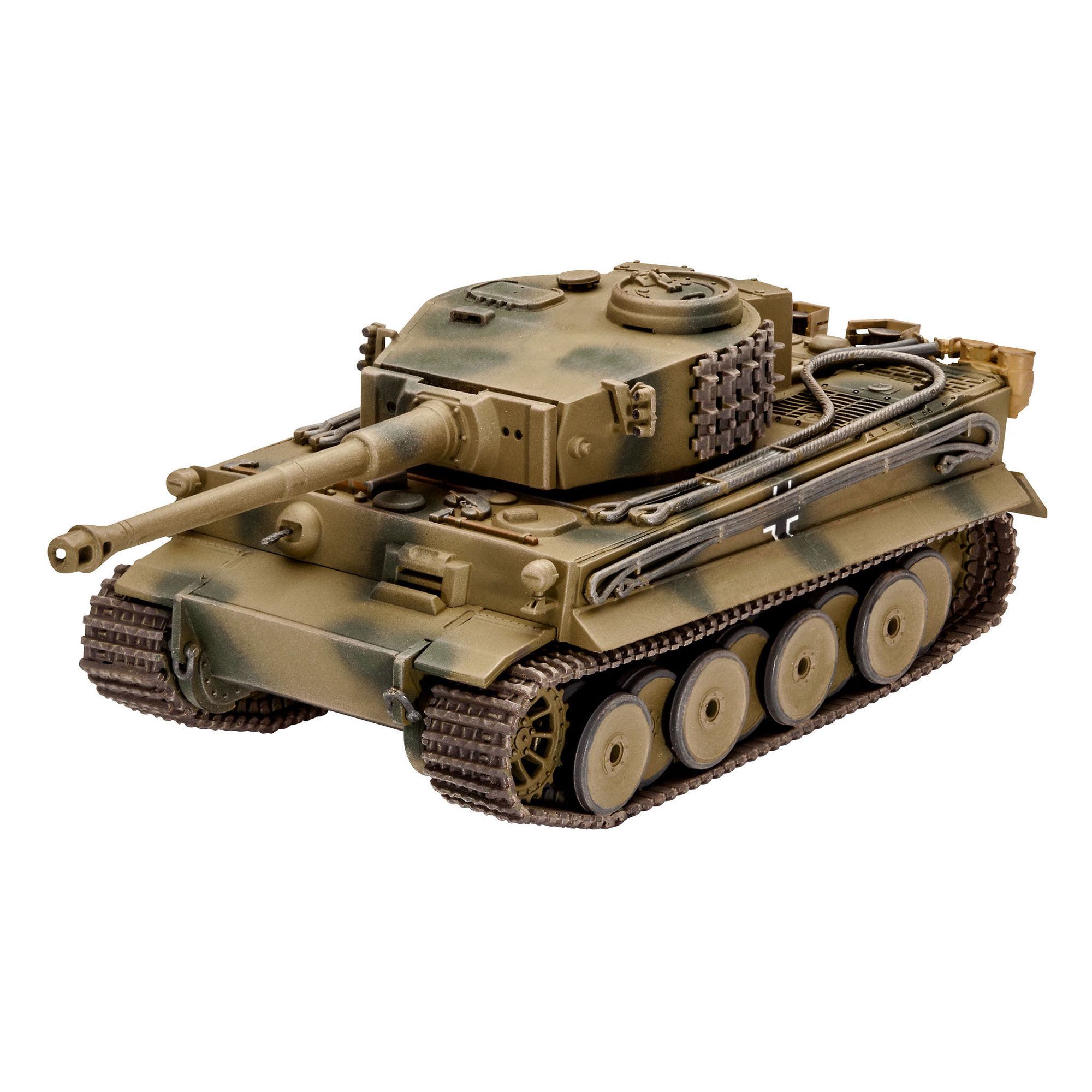 Zbliżenie gotowego modelu czołgu Tiger