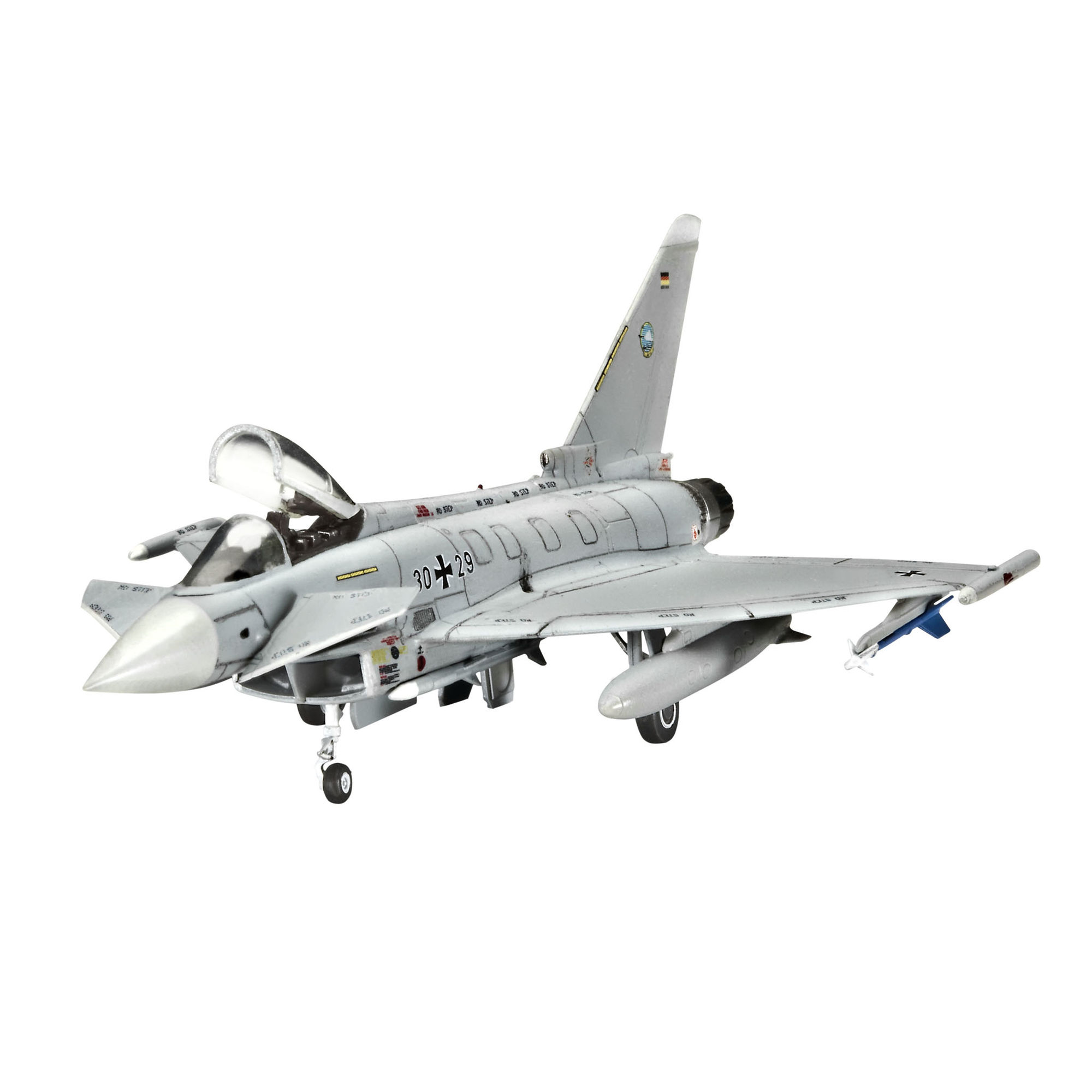 Zmontowany model Eurofighter Typhoon