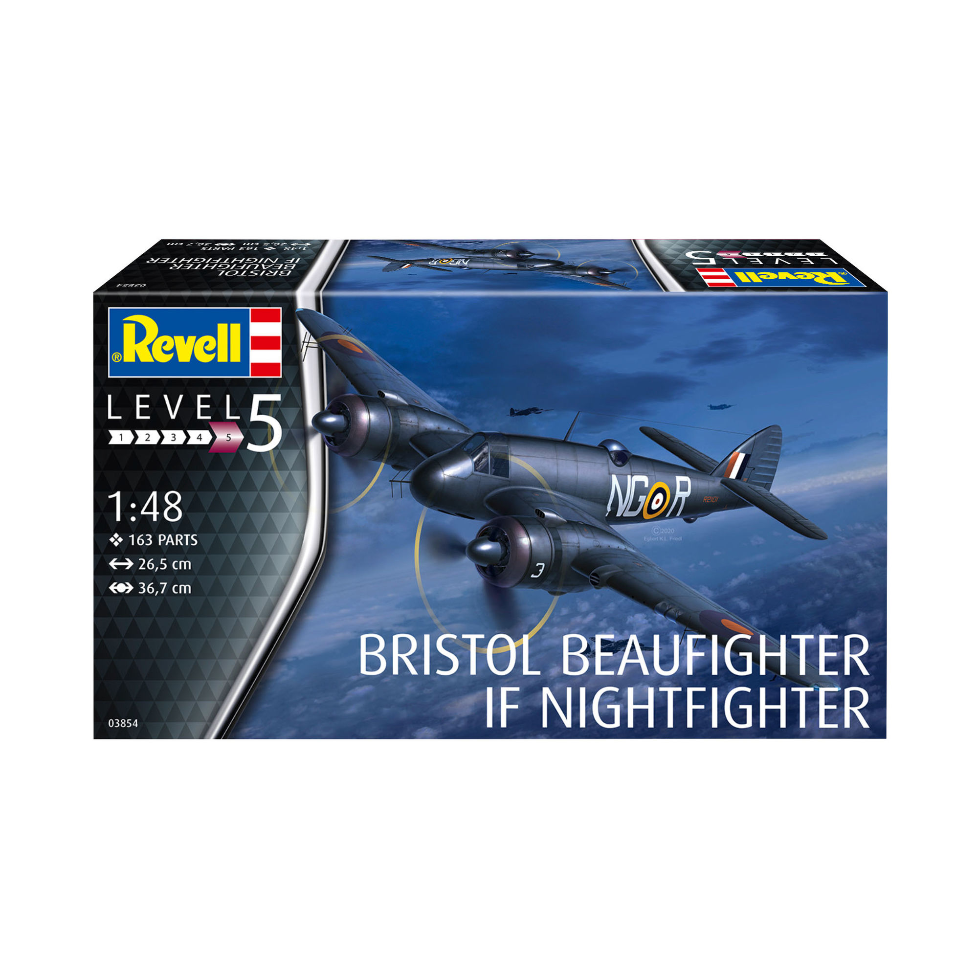 Pudełko modelu Bristol Beaufighter IF Nightfighter w skali 1:48