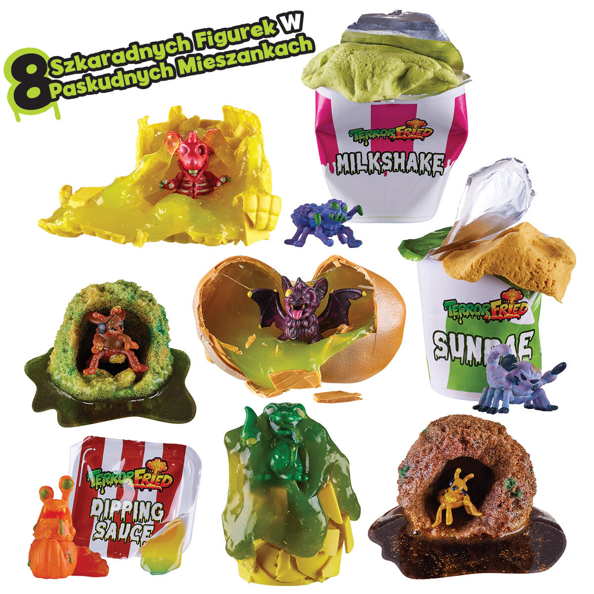 Figurki Terror Fried w kolorowych mieszankach