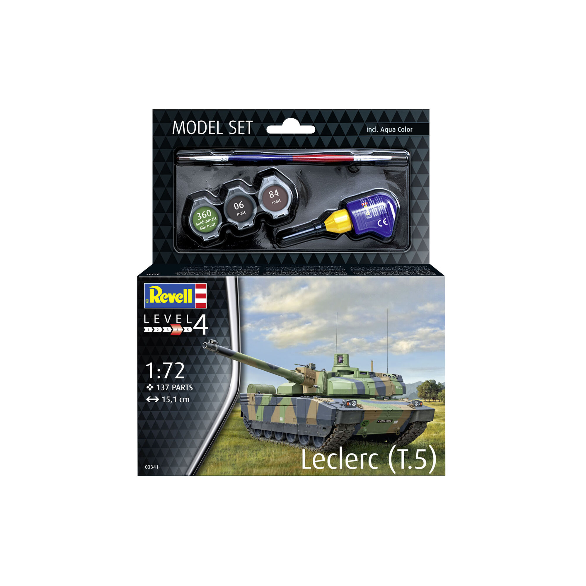 Opakowanie zestawu modelarskiego Leclerc T5 w skali 1:72