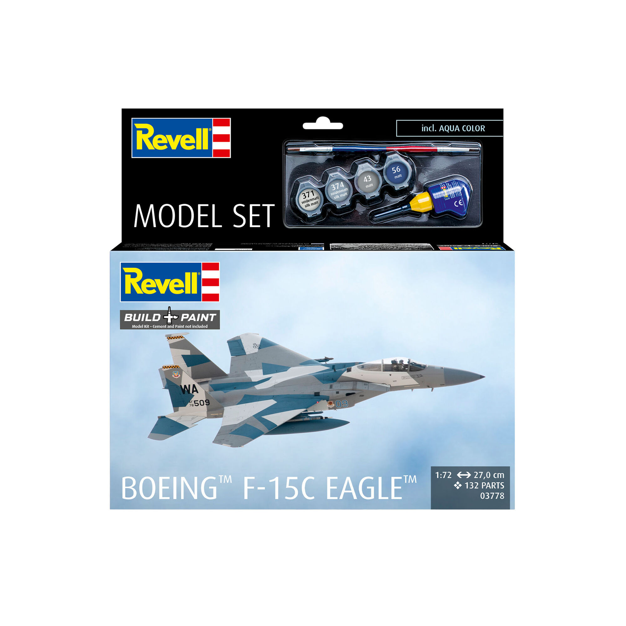 Pudełko zestawu Revell Boeing F-15C Eagle 1:72