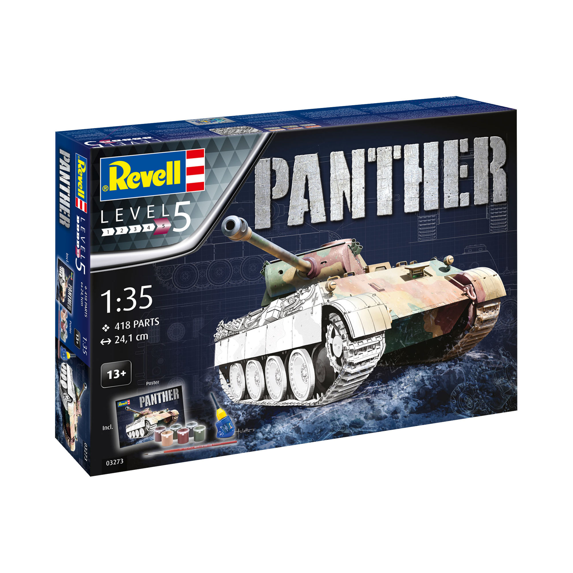 Pudełko modelu Panther Ausf. D w skali 1:35