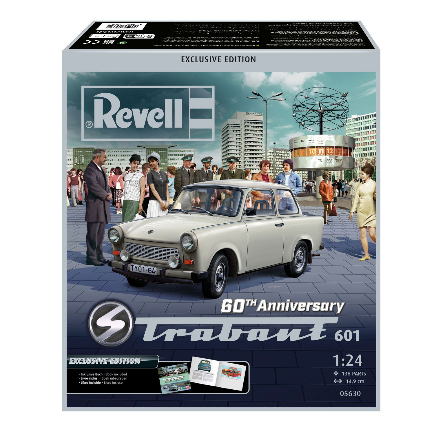 Pudełko zestawu modelarskiego Trabant 601 w skali 1:24