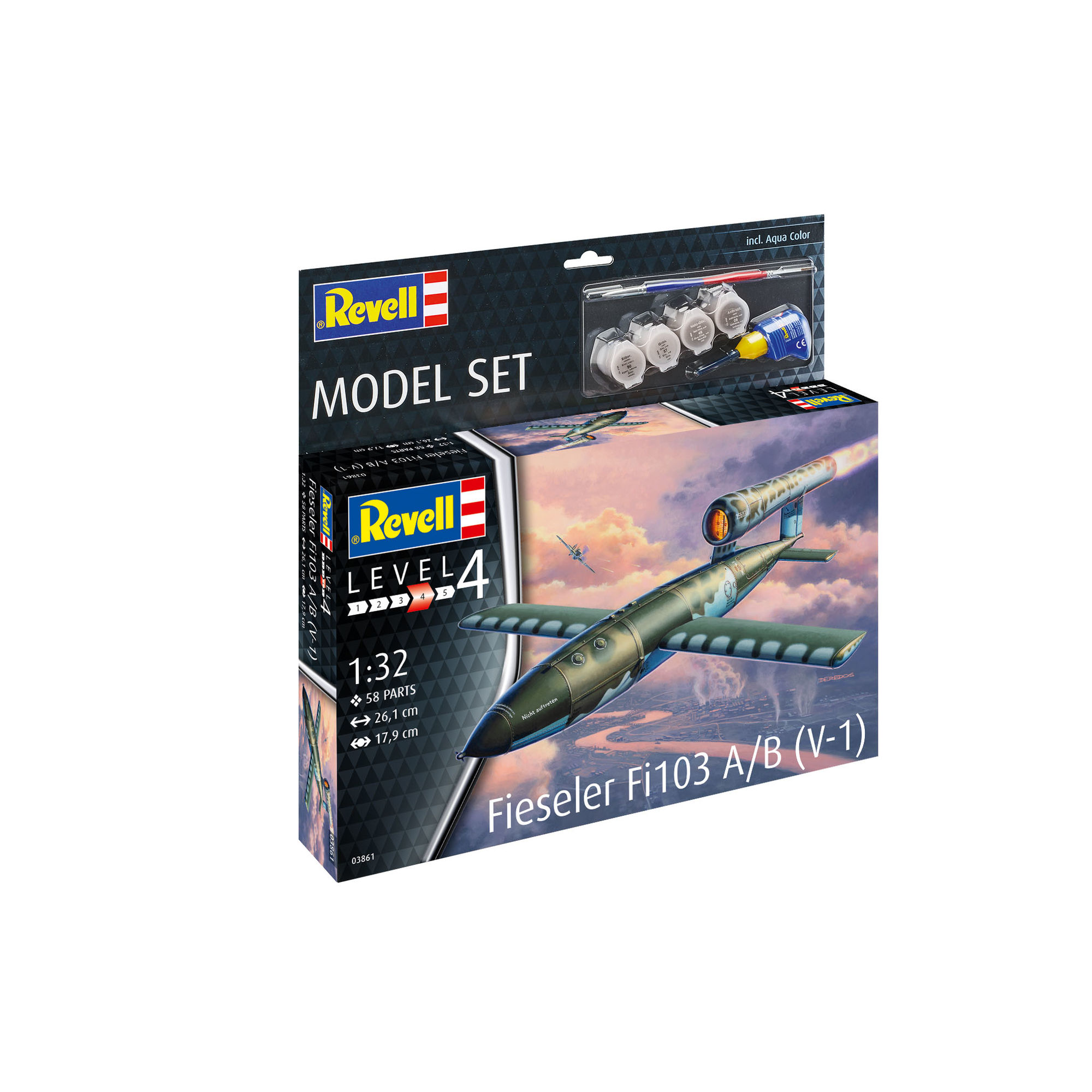 Pudełko zestawu modelarskiego Fieseler Fi103 V-1