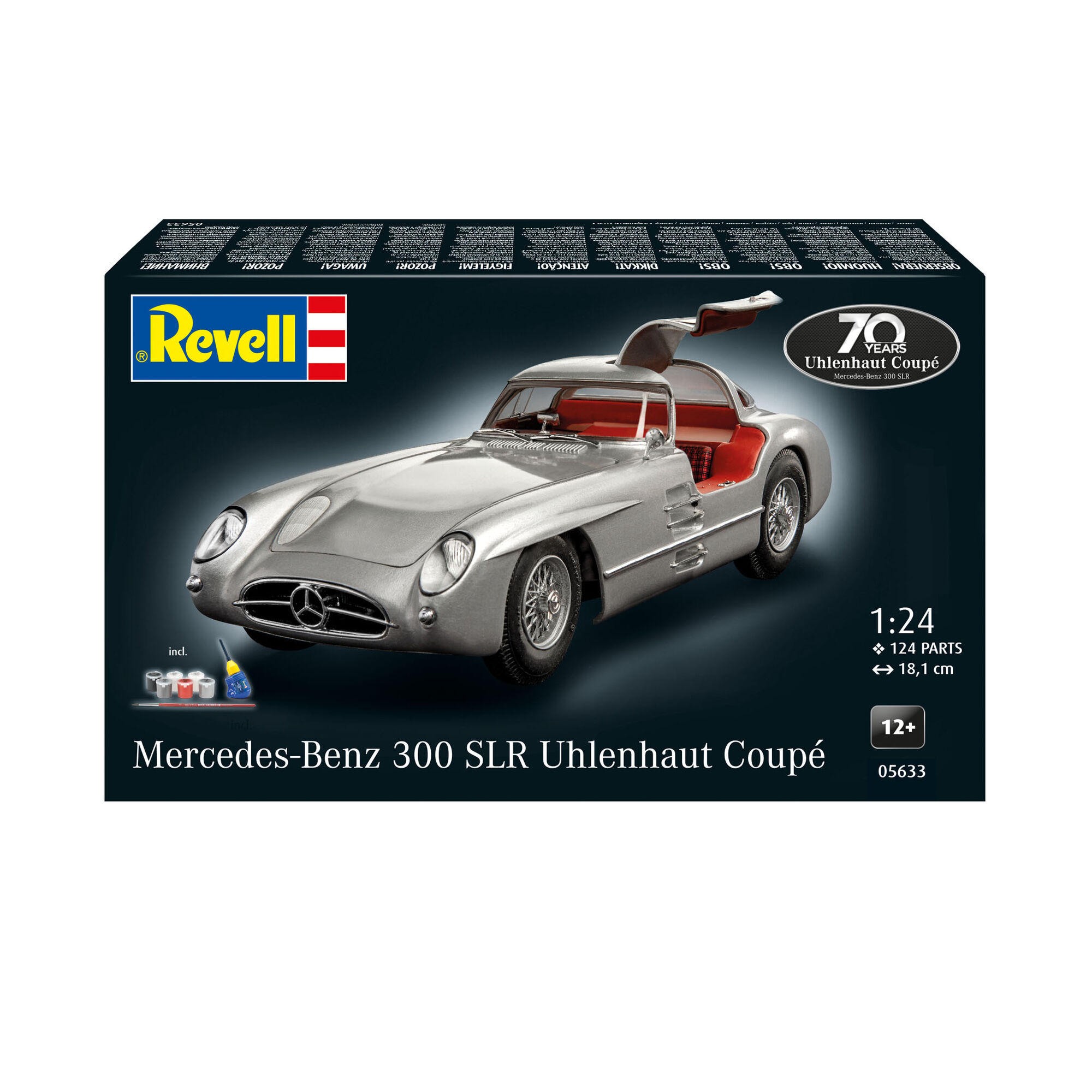 Pudełko zestawu modelarskiego Mercedes-Benz 300 SLR Coupé Revell