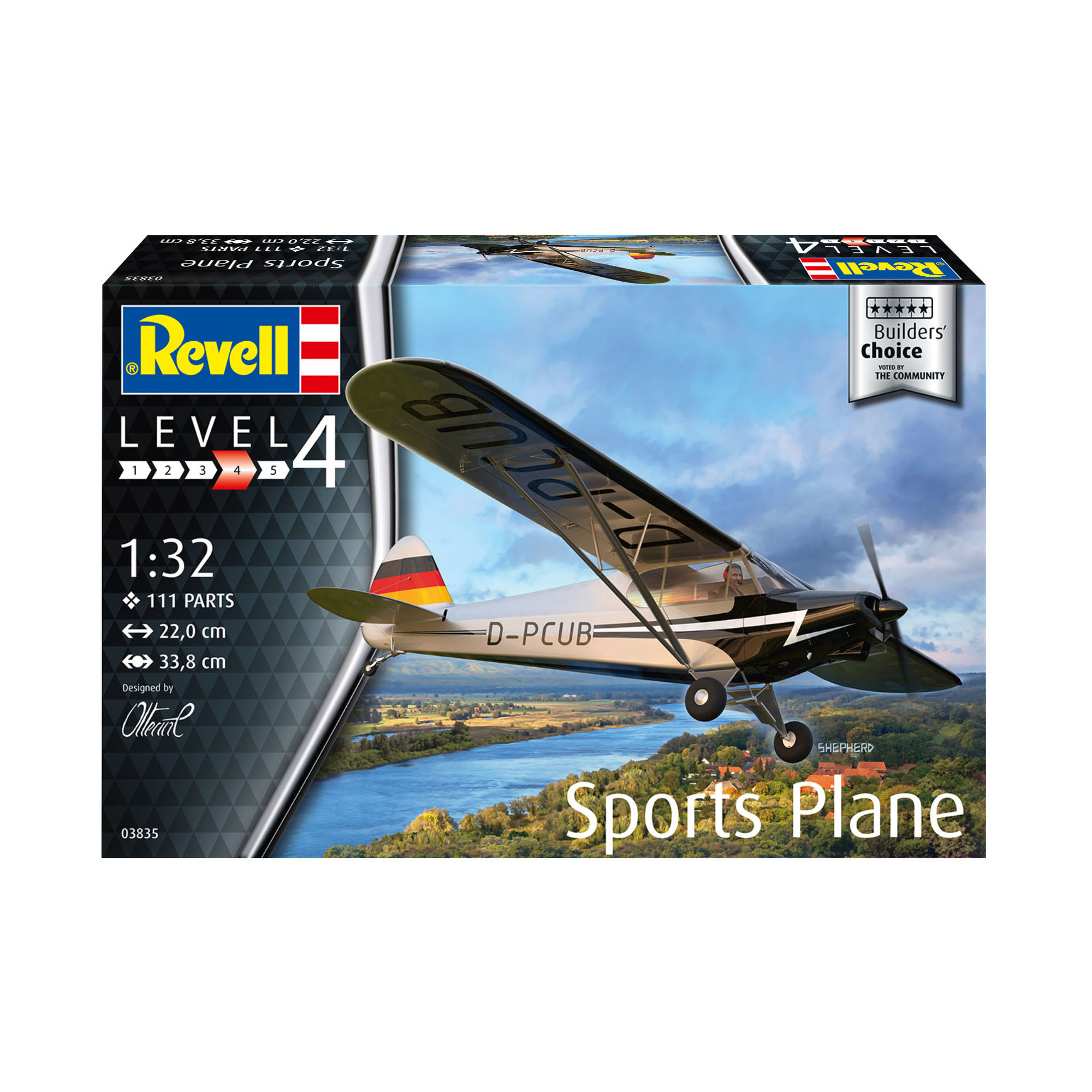 Pudełko modelu Sports Plane Revell w skali 1:32