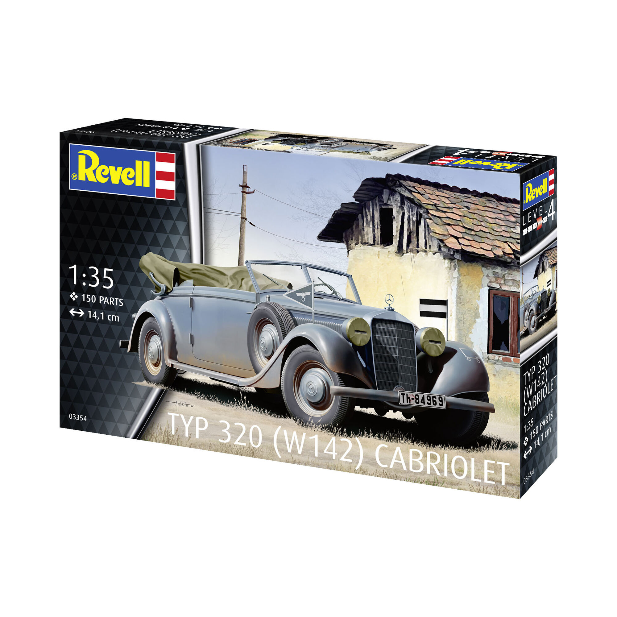 Zestaw modelarski Typ 320 (W142) Cabriolet firmy Revell