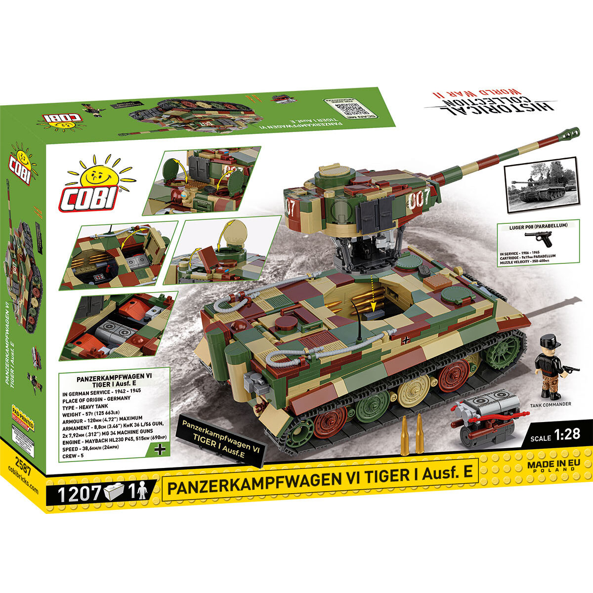 Model czołgu Tiger I Ausf. E z otwartą wieżą