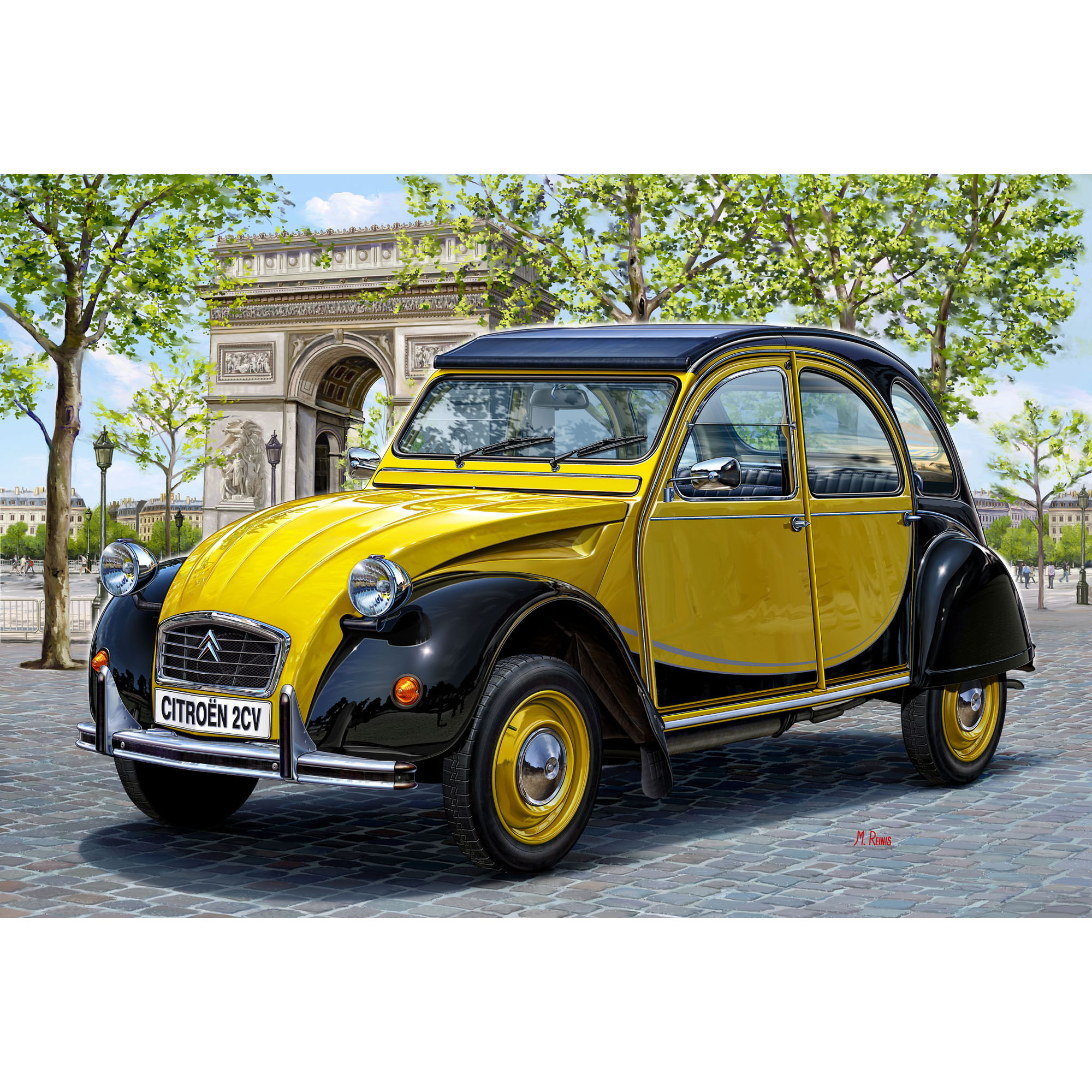 Zmontowany model Citroëna 2CV Charleston