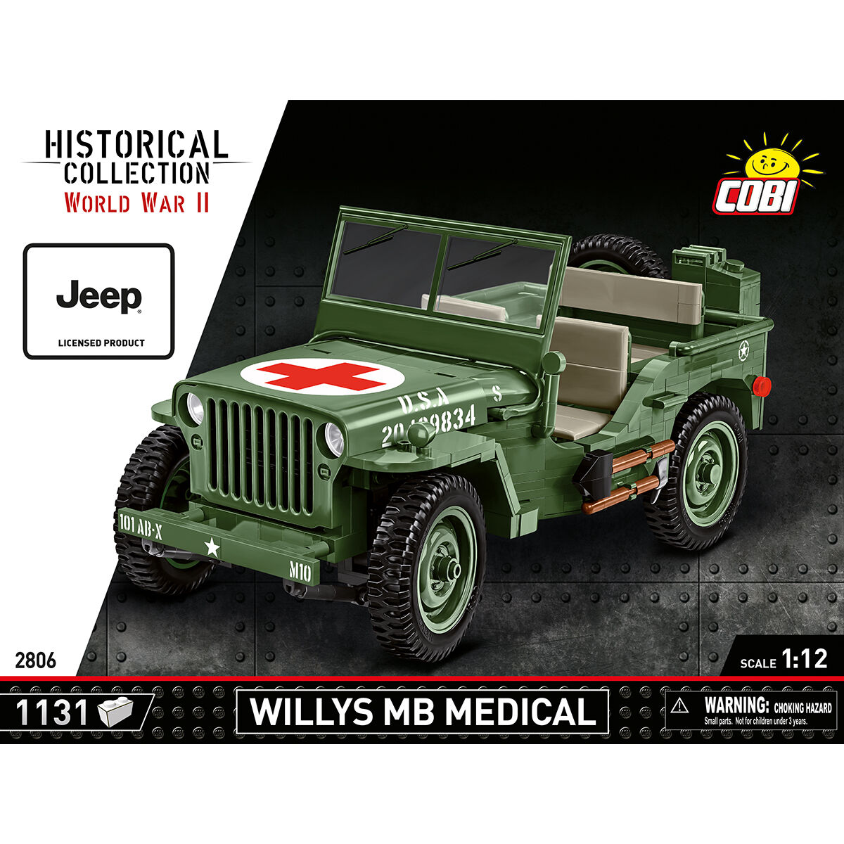 Jeep Willys MB Medical z widocznymi detalami konstrukcji