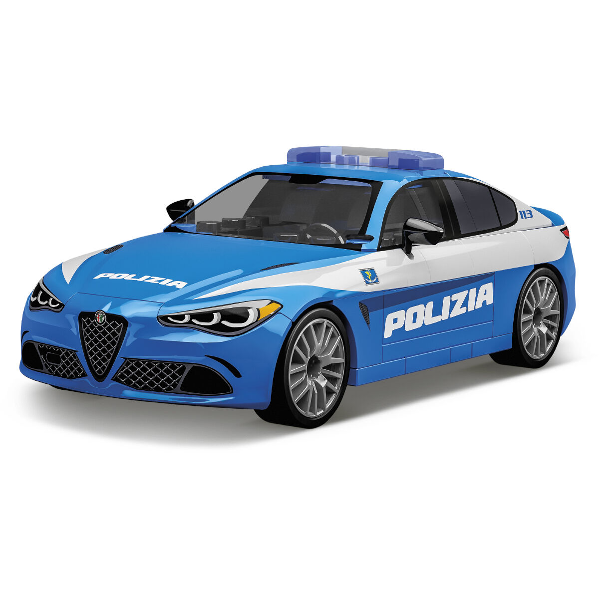 Zbudowany model Alfa Romeo Giulia Quadrifoglio Polizia