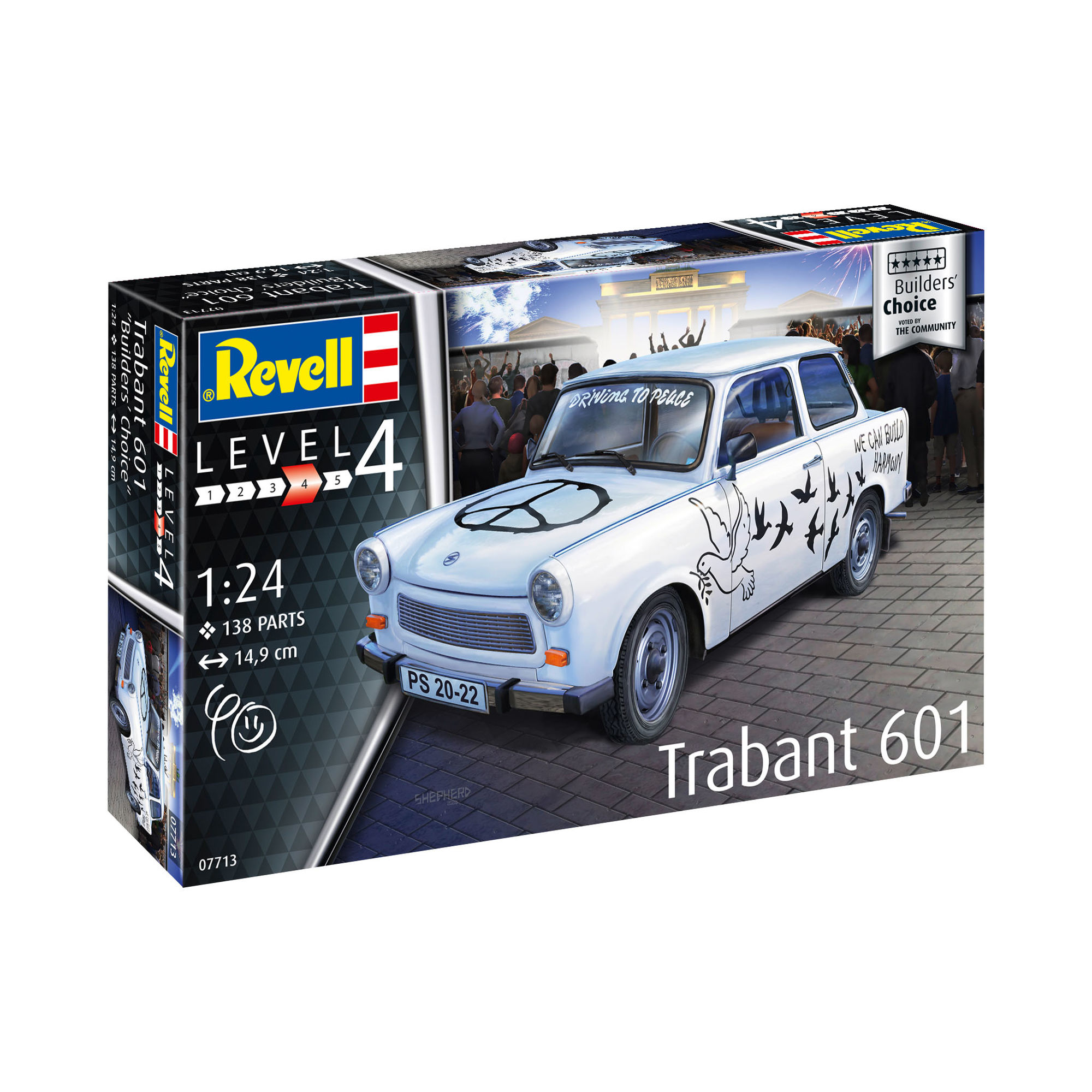 Pudełko zestawu modelarskiego Revell Trabant 601