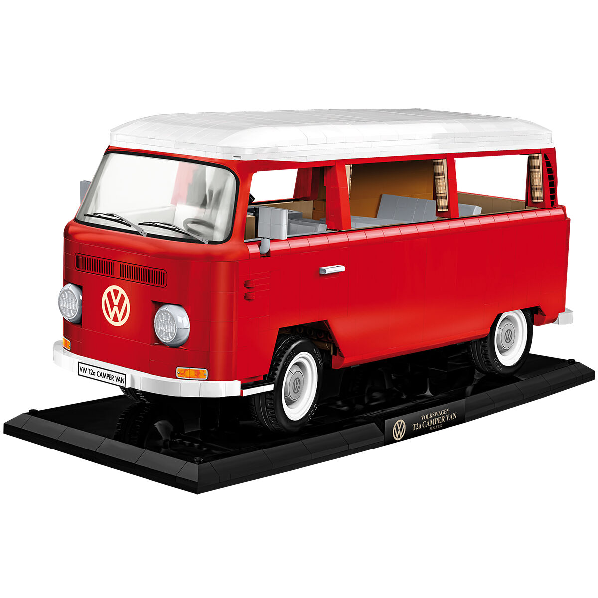 Przedni widok zbudowanego modelu Volkswagen T2a Camper