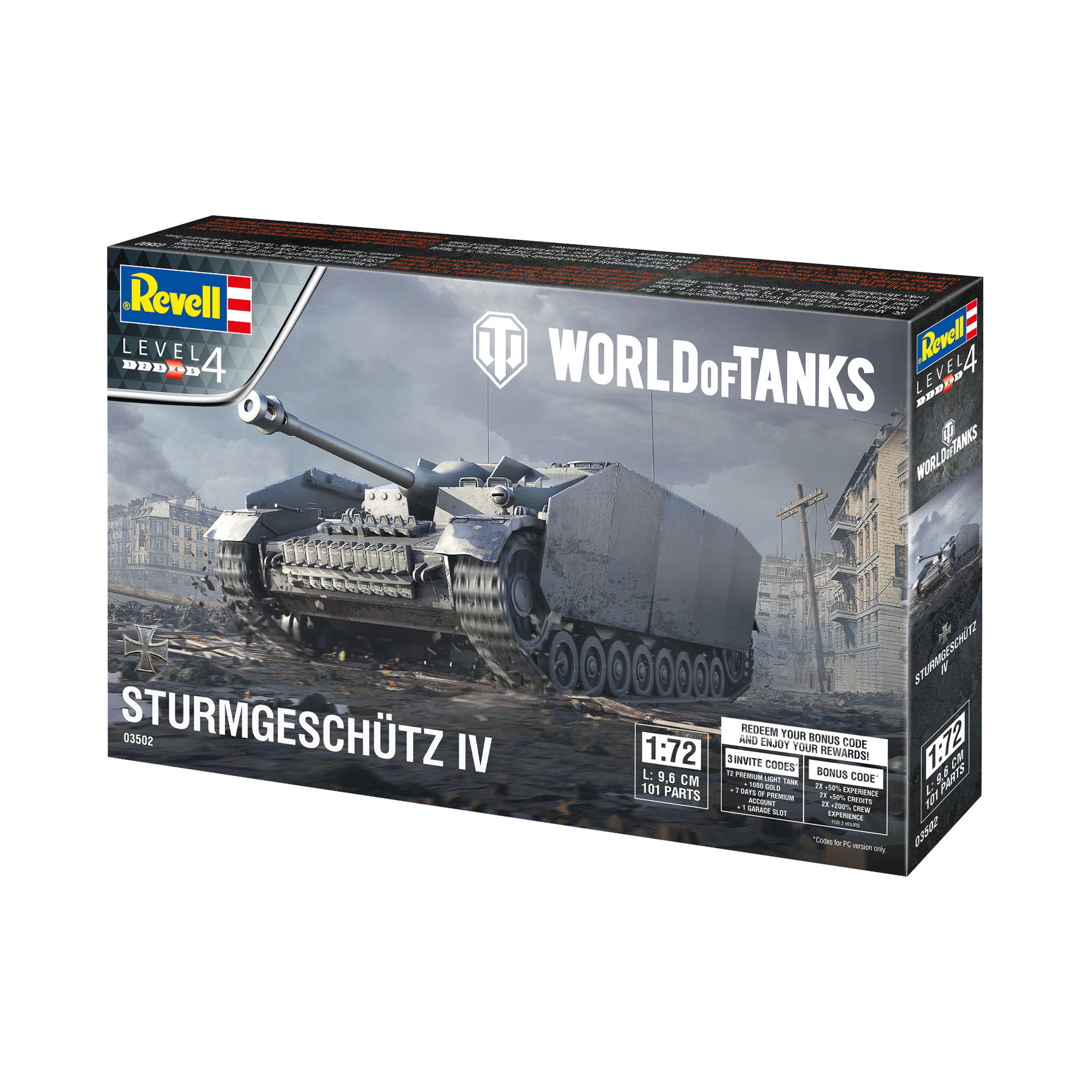 Pudełko modelu Sturmgeschütz IV w skali 1:72