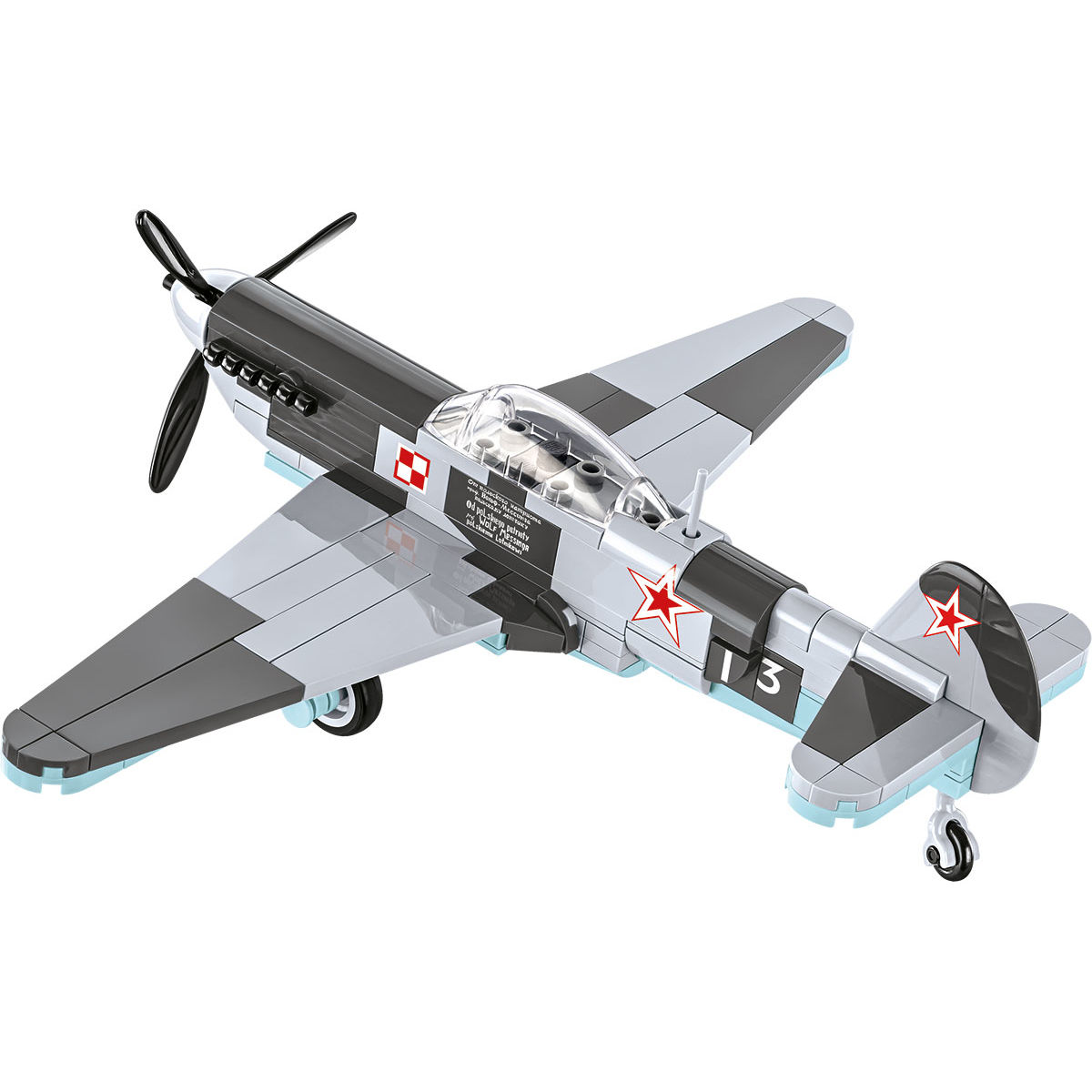 Widok z góry na model Yak-1b
