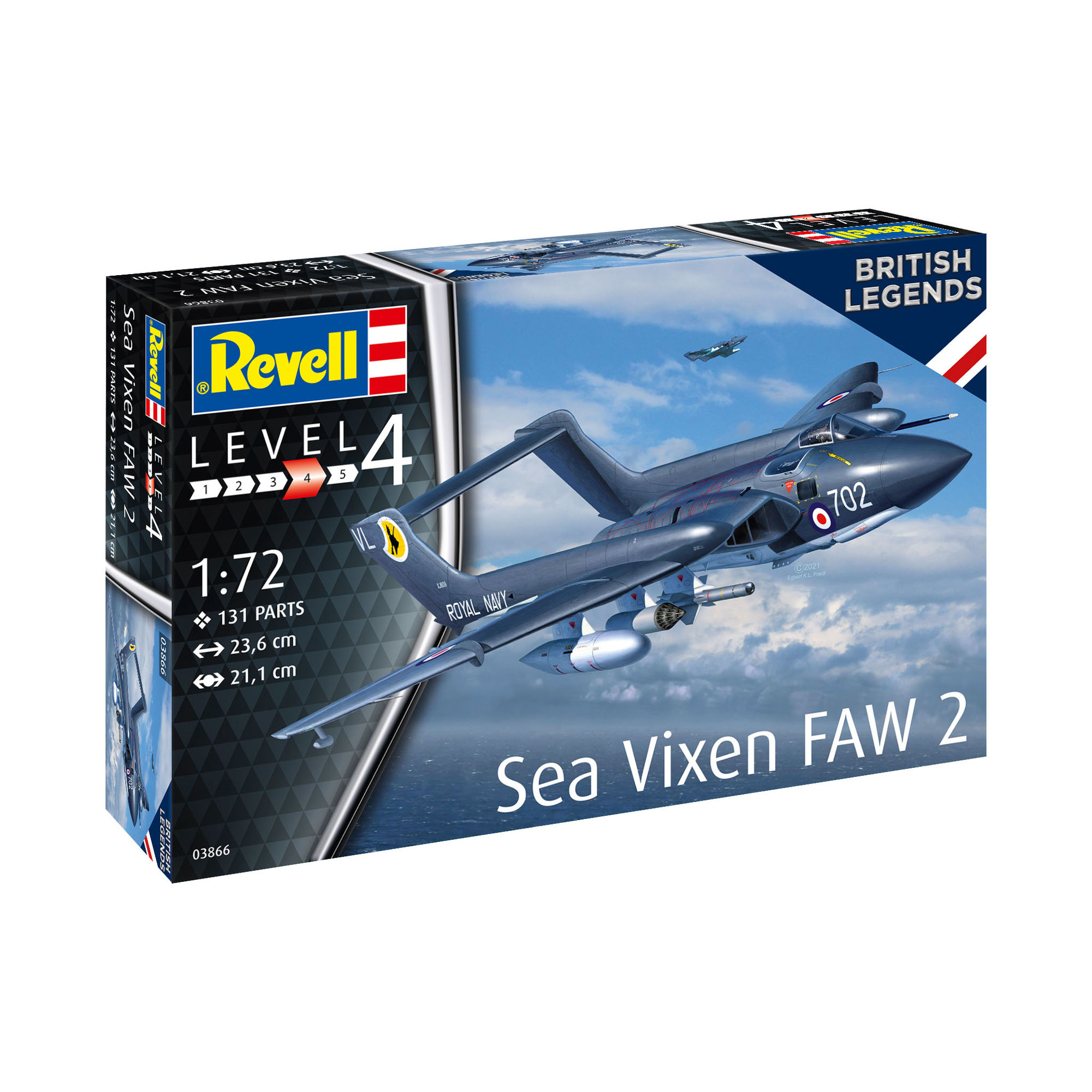 Pudełko modelu Revell Sea Vixen FAW 2 w skali 1:72