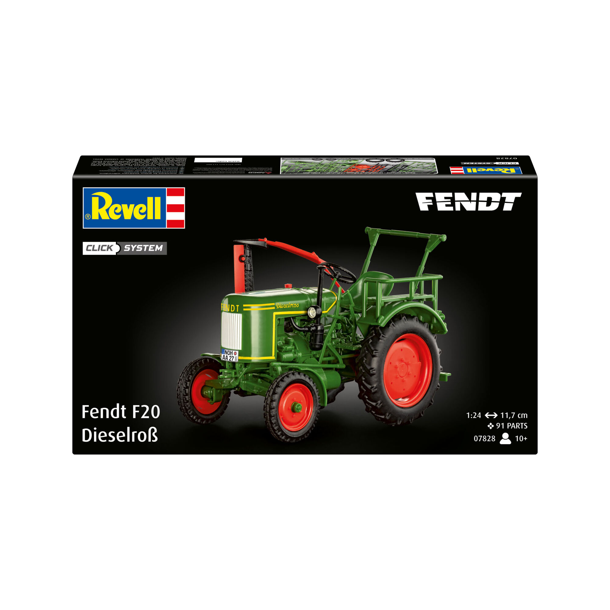 Model Fendt F20 Dieselroß na opakowaniu
