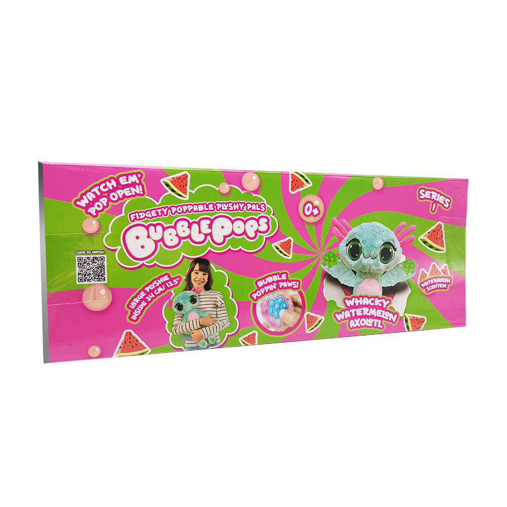 Maskotka Bubble Pops Whacky Watermelon Axolotl na opakowaniu