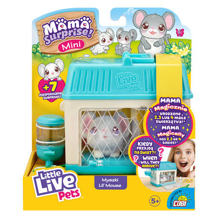 Zestawy Mama Surprise Mini z klatkami, figurkami mam i małych króliczków oraz myszek