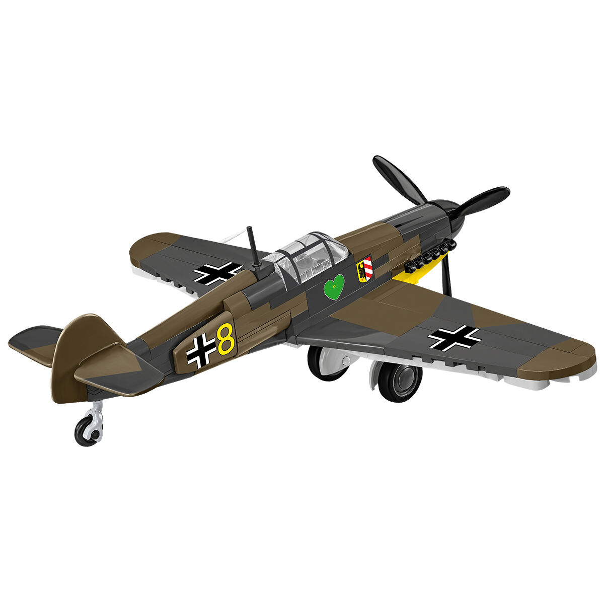 Messerschmitt Bf 109F z podwoziem i oznaczeniami