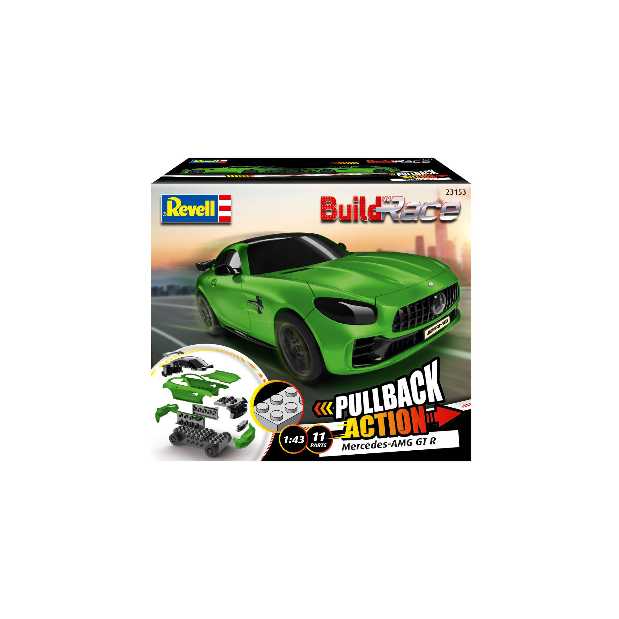 Pudełko zestawu Revell Build'n Race Mercedes-AMG GT R