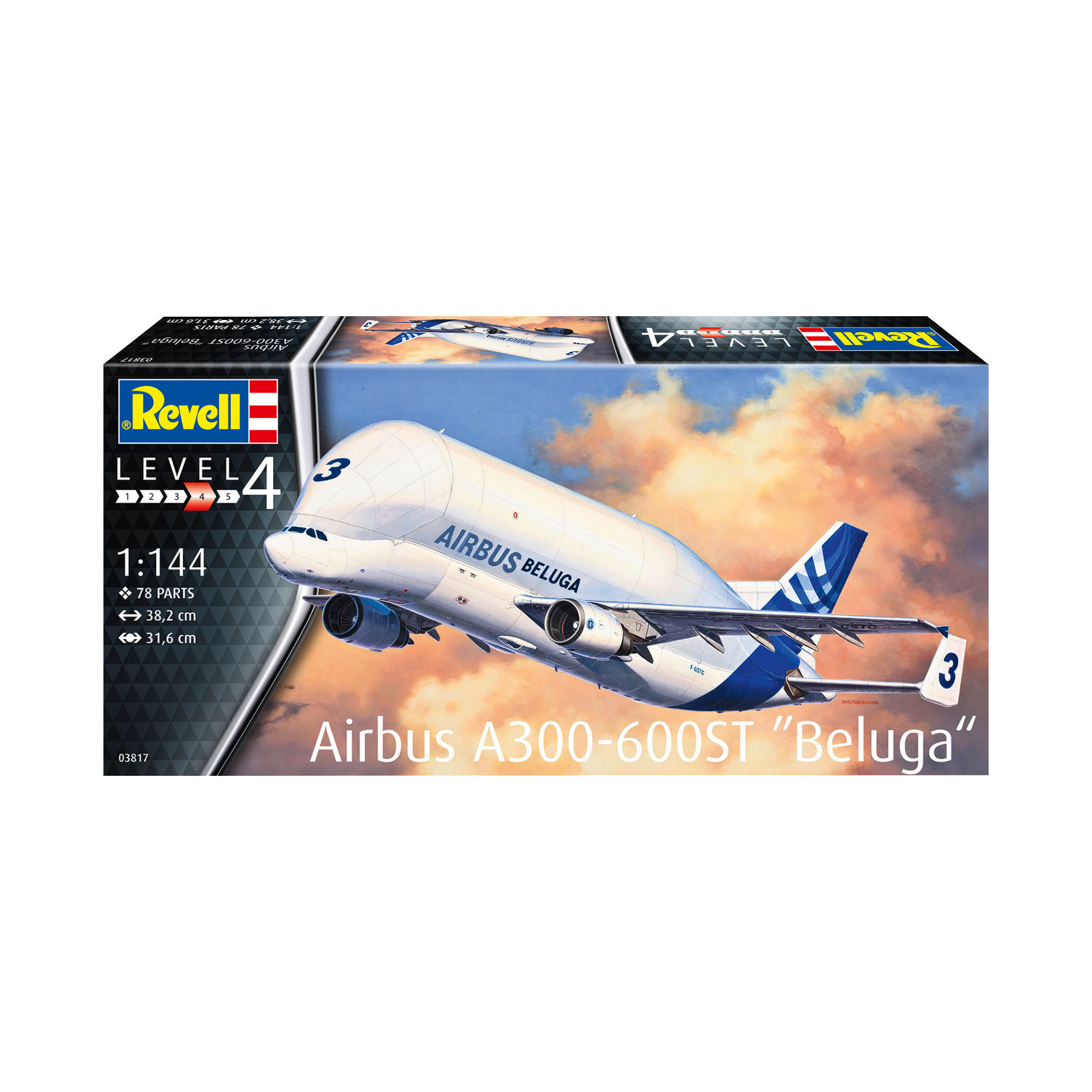 Pudełko zestawu Revell Airbus A300-600ST Beluga