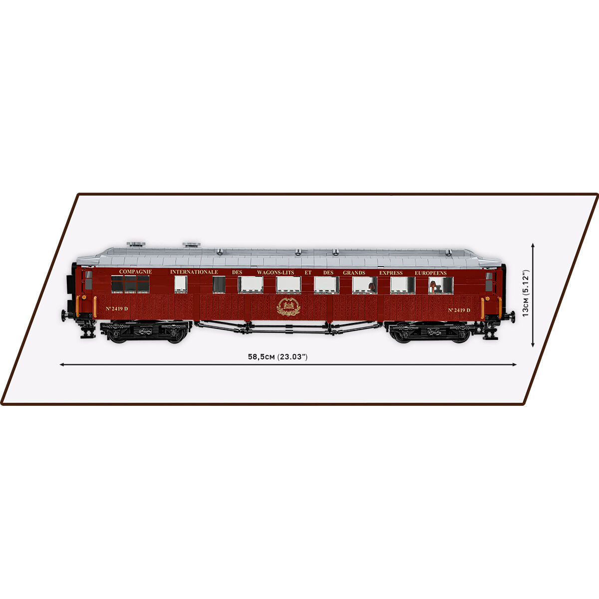Wymiary modelu wagonu Compiegne