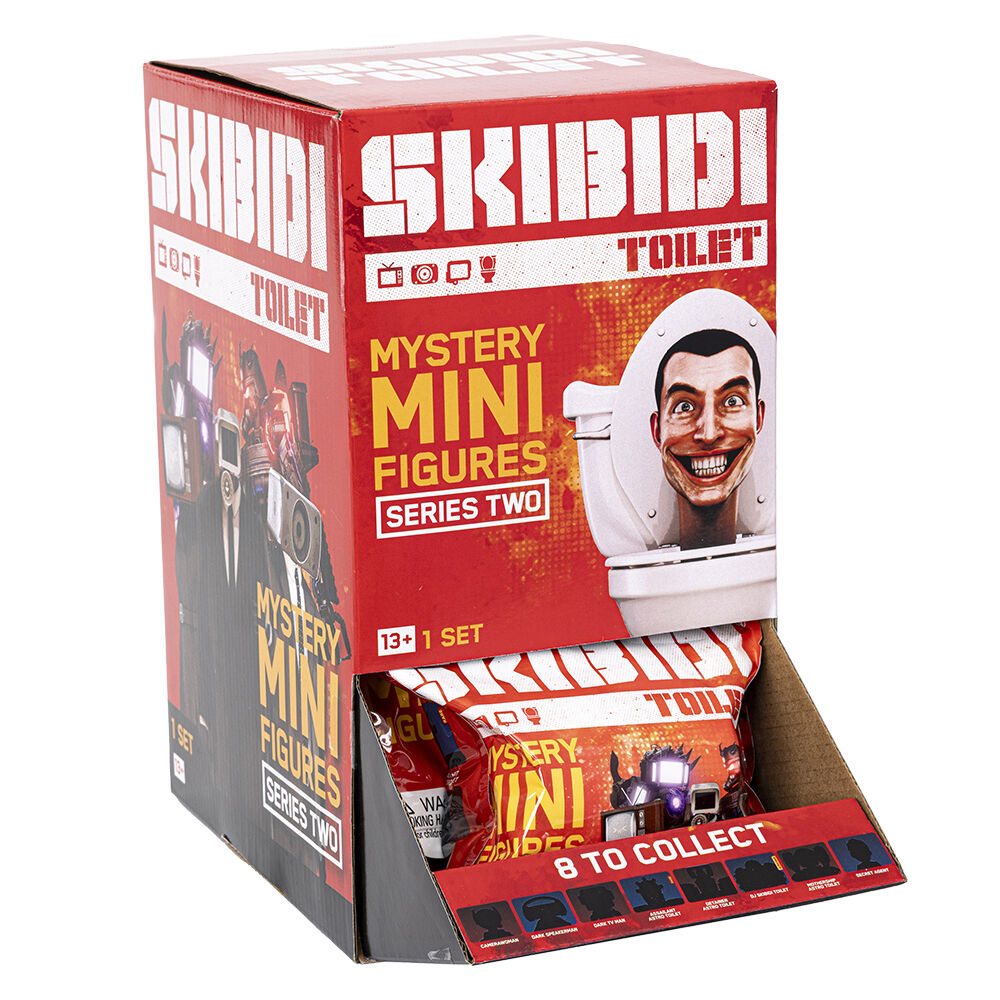Ekspozytor z saszetkami Skibidi Toilet Mystery Mini Figures Series Two