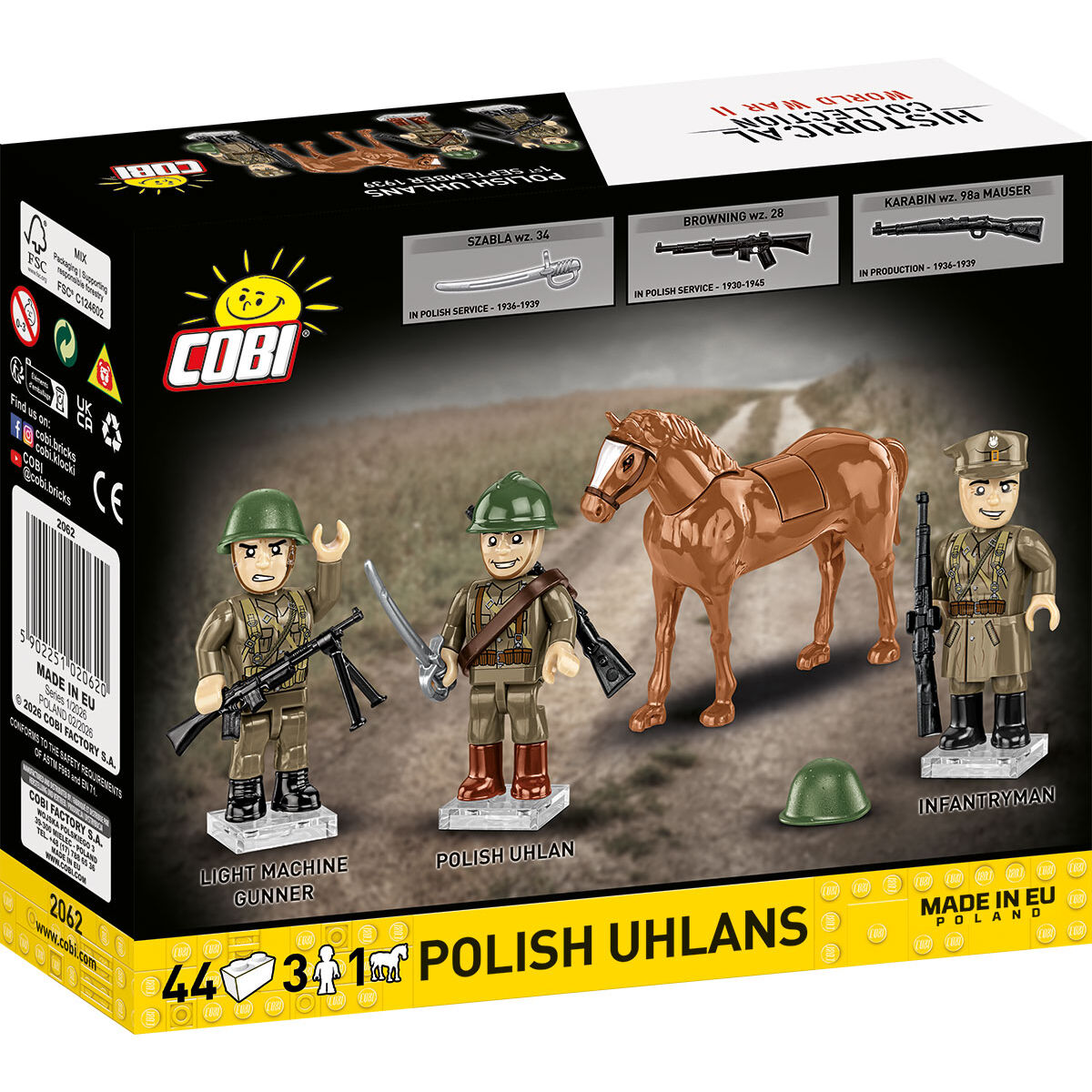 Tył opakowania zestawu Polscy ułani