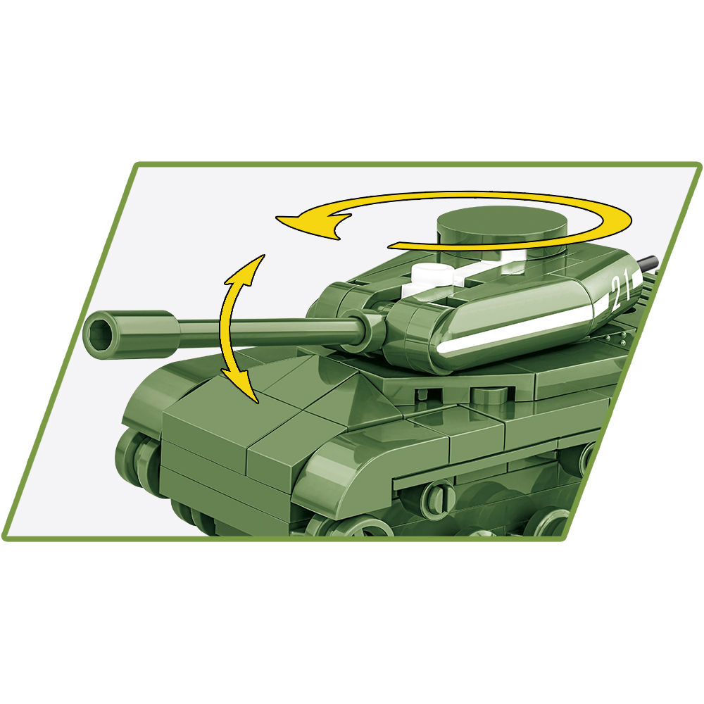 Ruchoma wieża i lufa modelu IS-2