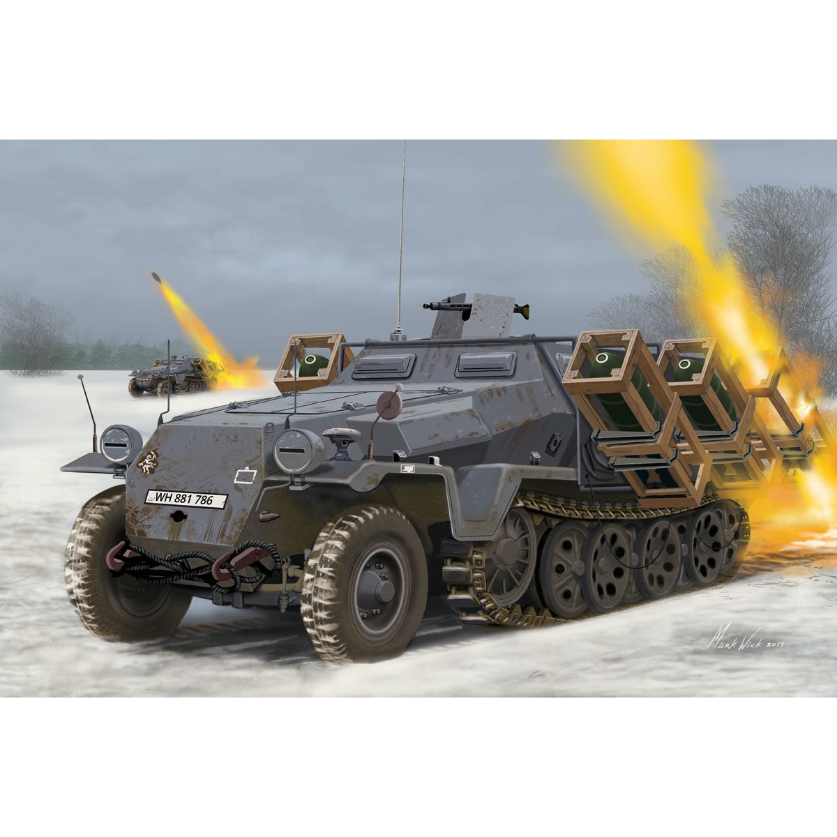 Sd.Kfz. 251/1 Ausf. C z wyrzutnią Wurf. 40
