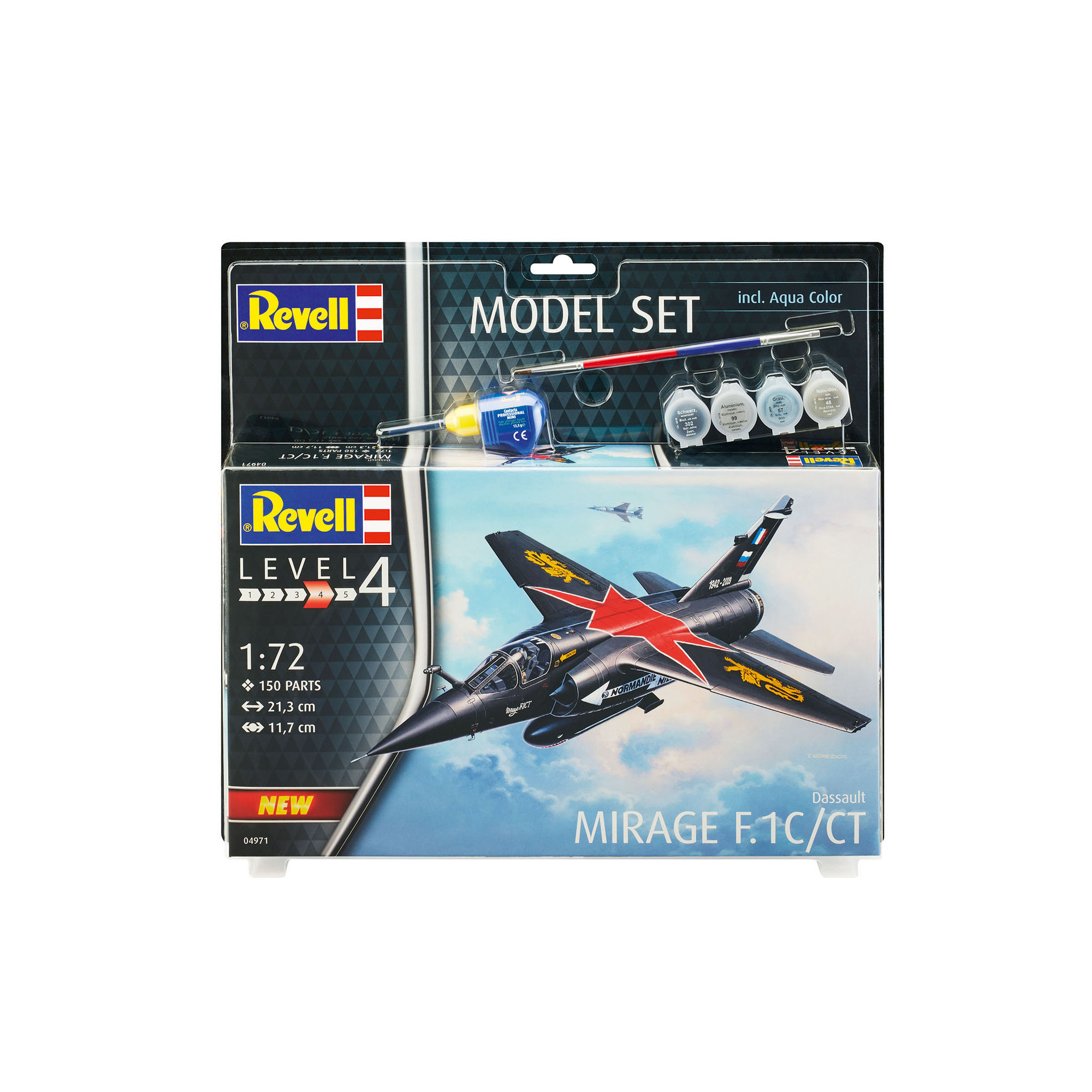 Front opakowania modelu Mirage F-1 C/CT w skali 1:72