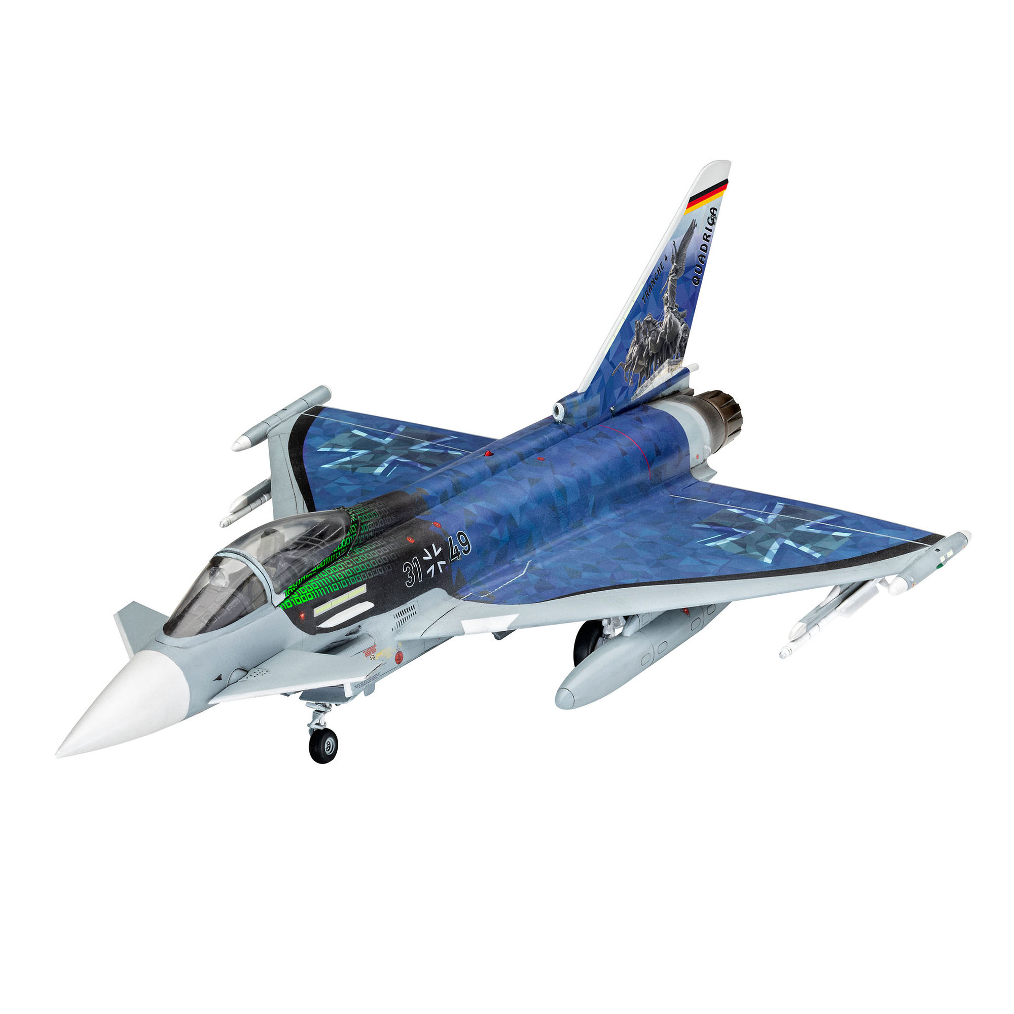 Złożony model Eurofightera Typhoona w skali 1:72