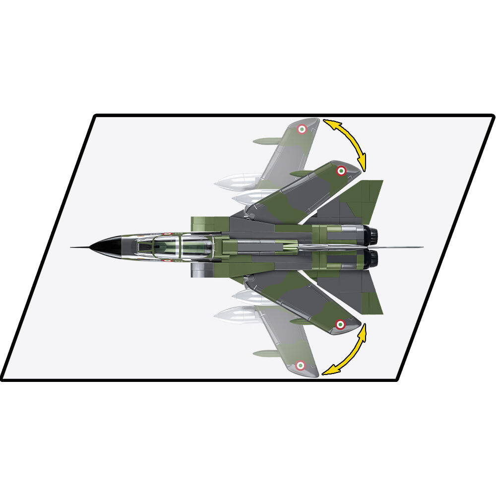 Zmiana położenia skrzydeł modelu Tornado