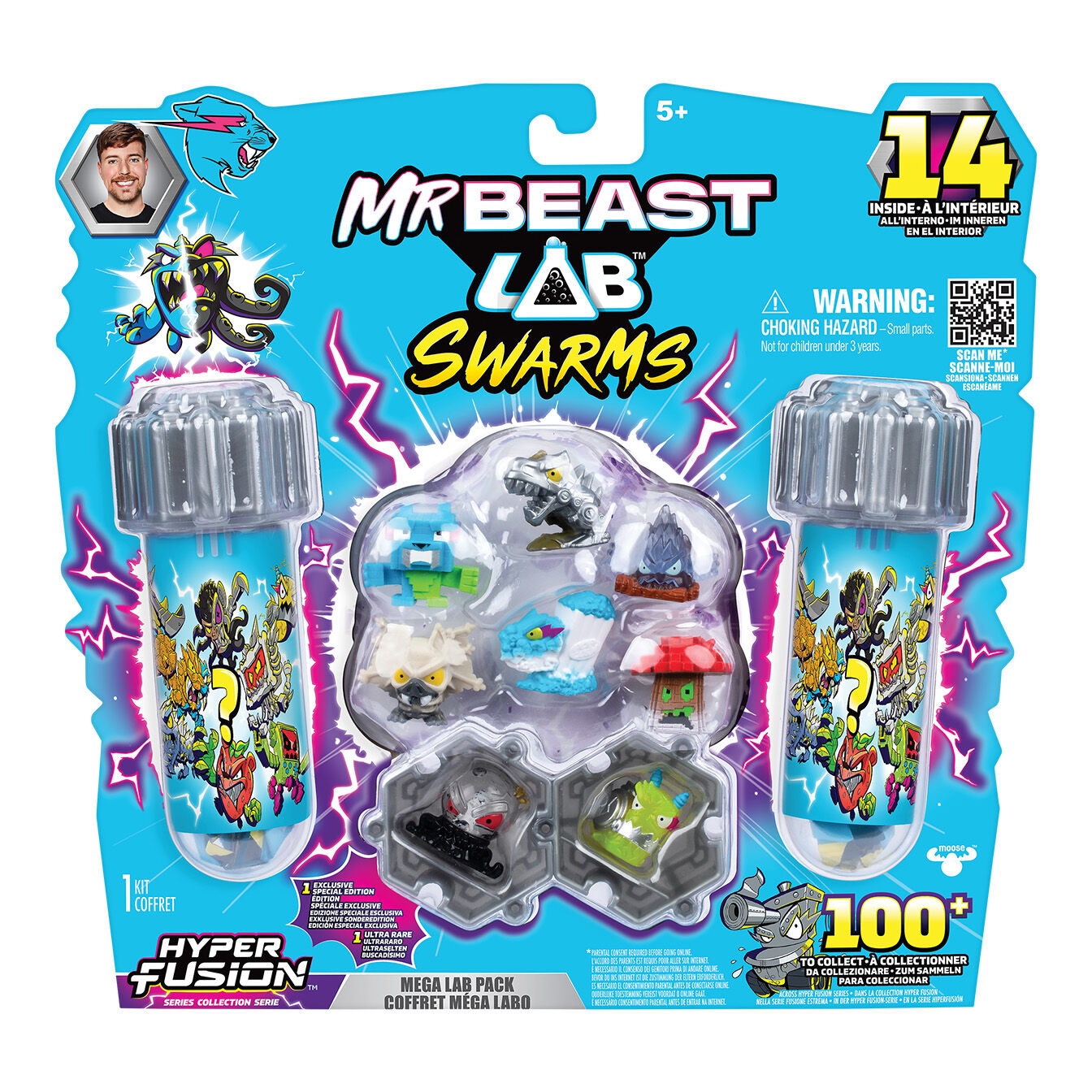Zestaw Mr Beast Lab Swarms Hyper Fusion z figurkami i kapsułami