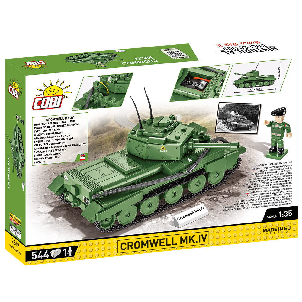 Cromwell Mk. IV z figurką generała Stanisława Maczka